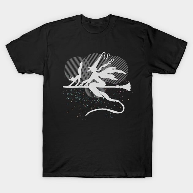 Dark Moonlight Witch T-Shirt by Color by EM